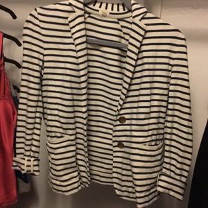 J. Crew Striped Knit Blazer